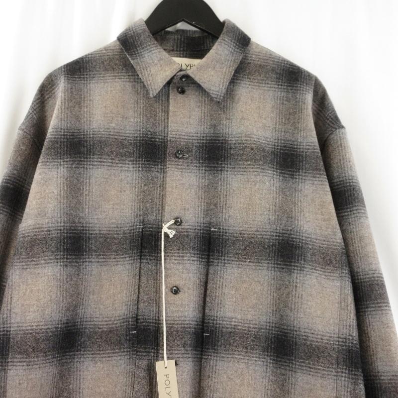未使用 POLYPLOID ポリプロイド SHIRT JACKET B-5-001-008 シャツ