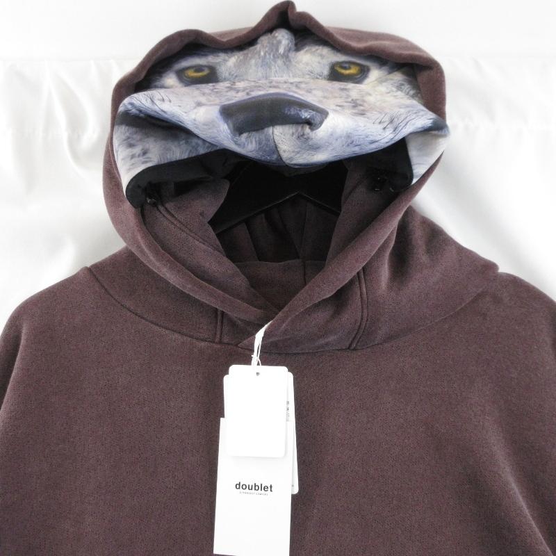 未使用 doublet ダブレット プルオーバー パーカー 23AW37CS294 ANIMAL