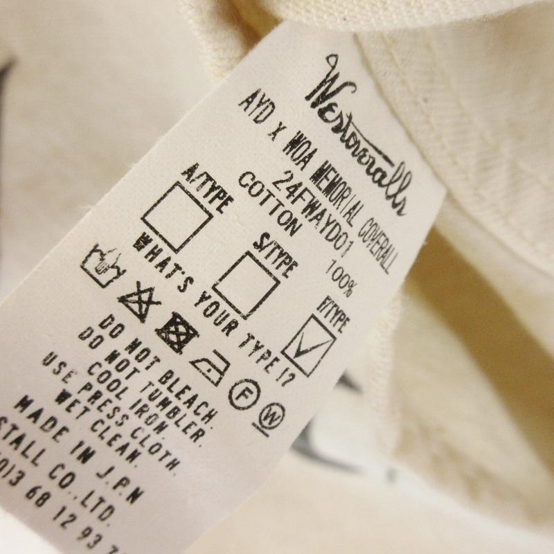 未使用 WESTOVERALLS ウエストオーバーオールズ AYD × WOA MEMORIAL