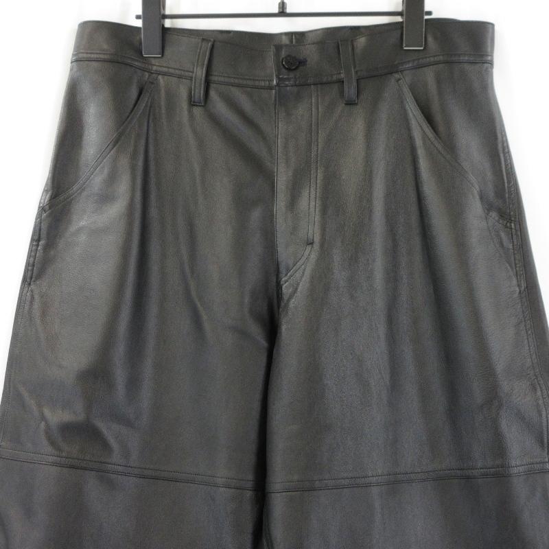 未使用 Cale カル Lamb Leather Pants C243L01P01 ラム レザーパンツ