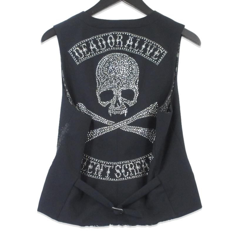 Roen（ロエン） 美品 ベスト 69031101 ラインストーン ジレ 日本製