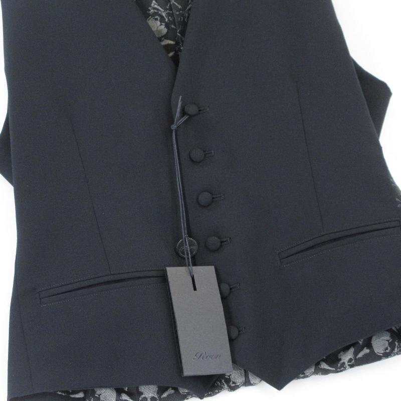 Roen（ロエン） 美品 ベスト 69031101 ラインストーン ジレ 日本製