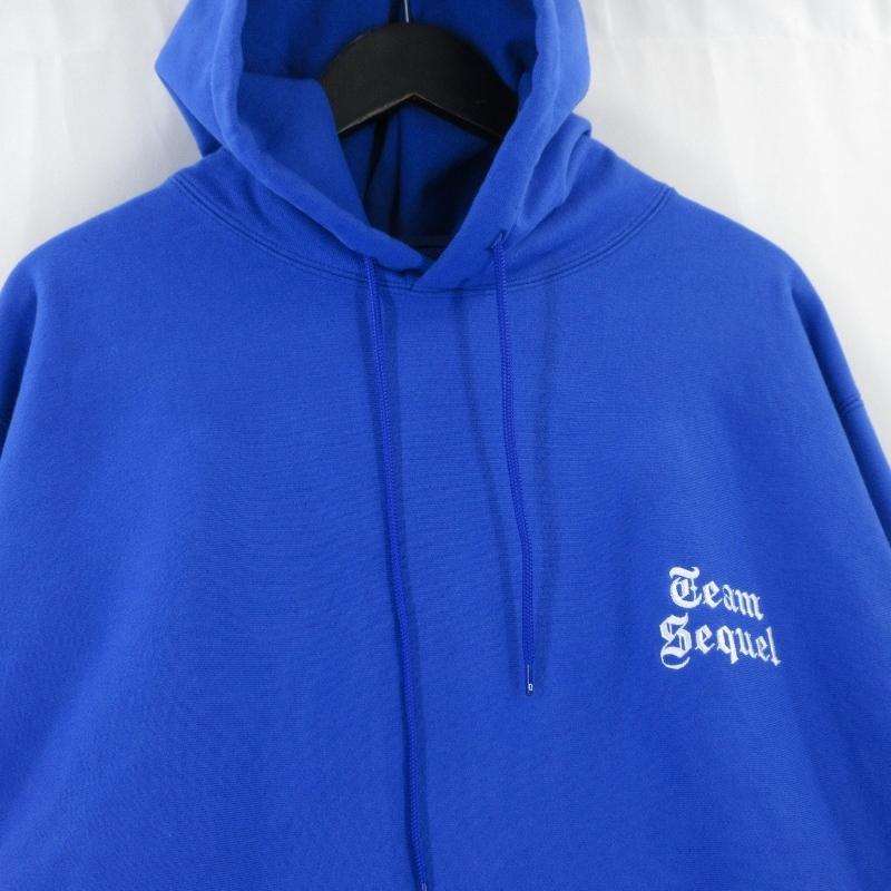 美品 SEQUEL シークエル プルオーバーパーカー SQ-25SS-CS-08 HOODIE  