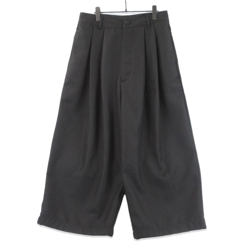 美品 INTODUSK イントゥダスク 2タックワイドパンツ JE24F00200 ボタン