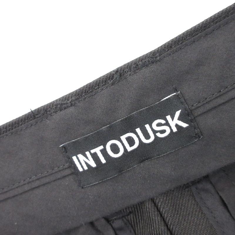美品 INTODUSK イントゥダスク 2タックワイドパンツ JE24F00200 ボタン