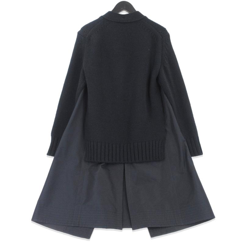 sacai サカイ ドッキング ロングカーディガン 23-06778 ウィメンズ