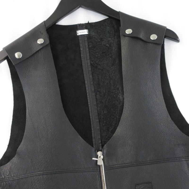 未使用 Fujimoto フジモト ORGANIC DEERSKIN REVERSIBLE VEST FJ25S-43