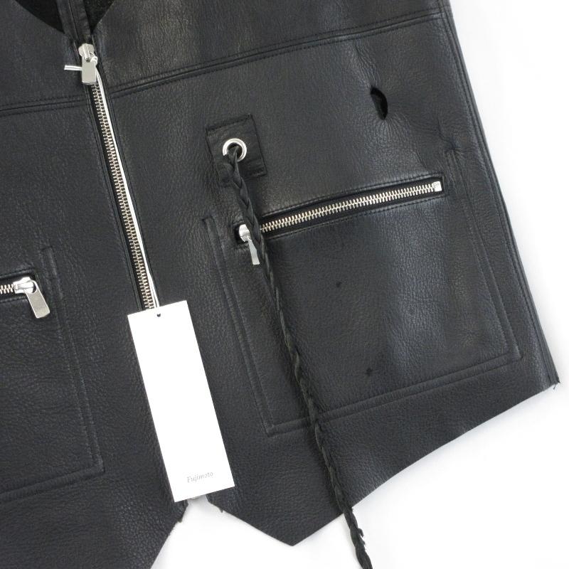 未使用 Fujimoto フジモト ORGANIC DEERSKIN REVERSIBLE VEST FJ25S-43  