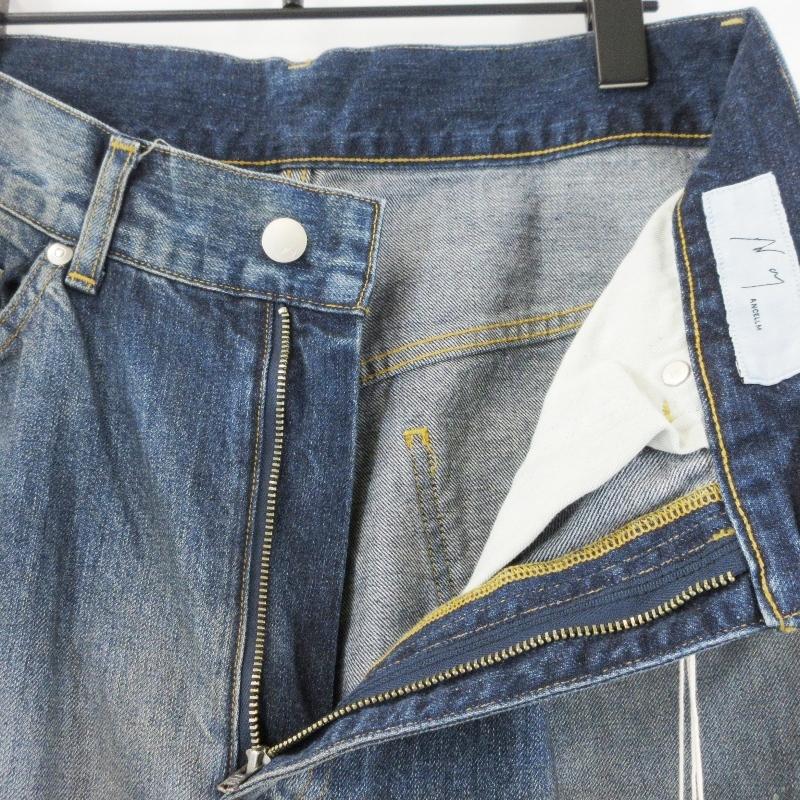 未使用 ANCELLM アンセルム #02 AGING01 ANC-PT97 エイジングデニム