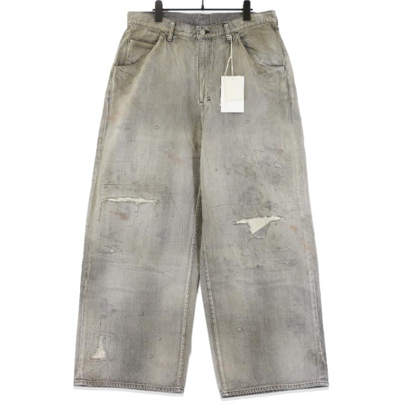 未使用 ANCELLM アンセルム #04 AGING01 ANC-PT100 エイジングデニム