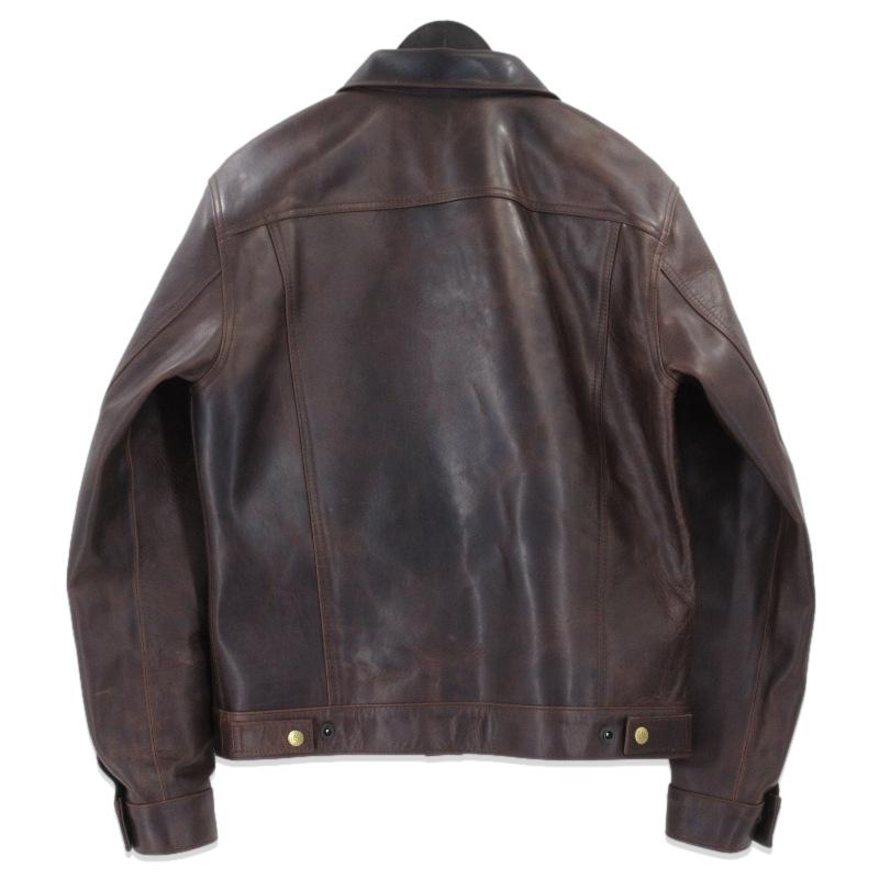 BONCOURA ボンクラ レザージャケット 3rd Hand-Waxed Brown Fade 馬革