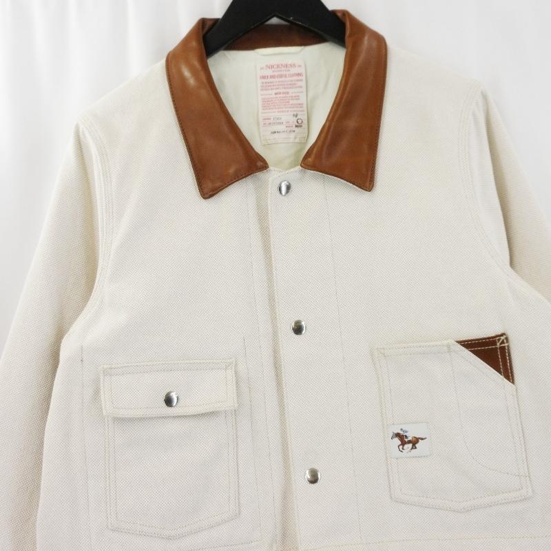 NICENESS ナイスネス カバーオール NN-1501B14 EDEN エデン レザー切替