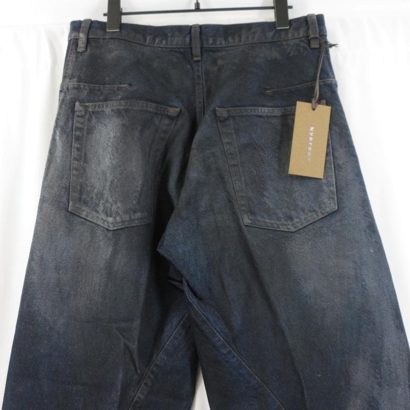 未使用 NVRFRGT ネヴァーフォーゲット 3D TWISTED WIDE LEG JEANS