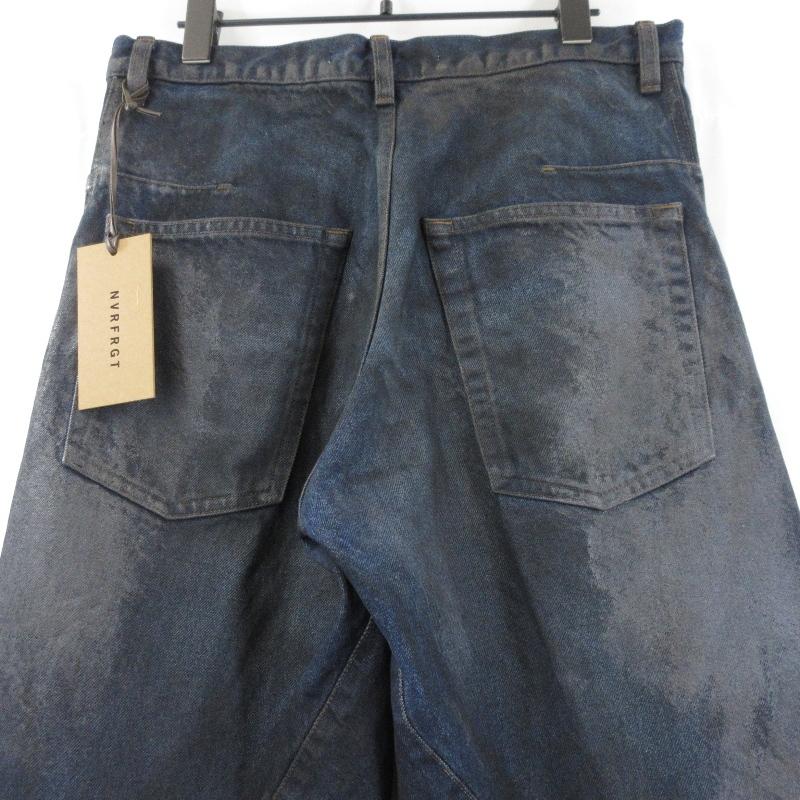 未使用 NVRFRGT ネヴァーフォーゲット 3D TWISTED WIDE LEG JEANS