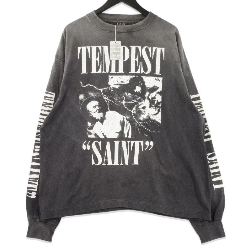 美品 SAINT Mxxxxxx セントマイケル LS TEE/TEMPEST SM-YS1-0000-011 