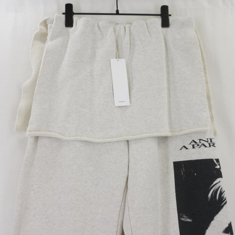 未使用 Fujimoto フジモト My Sweat Trousers SAND FJ253-60-002 スウェットパンツ 変形 プリント 日本製 オフホワイト 2  70017454 未使用 Fujimoto フジモト My Sweat Trousers SAND FJ253-60-002