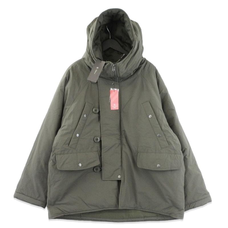 未使用 UPSCAPE AUDIENCE アップスケープオーディエンス 中綿ジャケット AUD7352 綿ナイロン 高密度ポプリン ブラック 黒 M  70017523 未使用 UPSCAPE AUDIENCE アップスケープオーディエンス 中綿