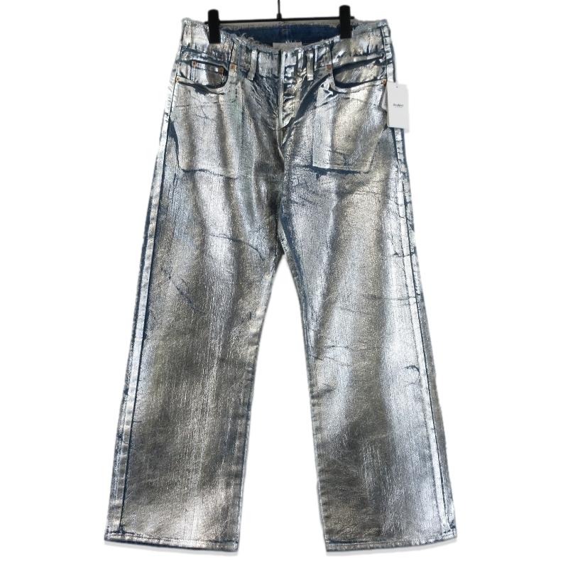未使用 doublet ダブレット FOIL DENIM PANTS 24SS09PT261 デニム 