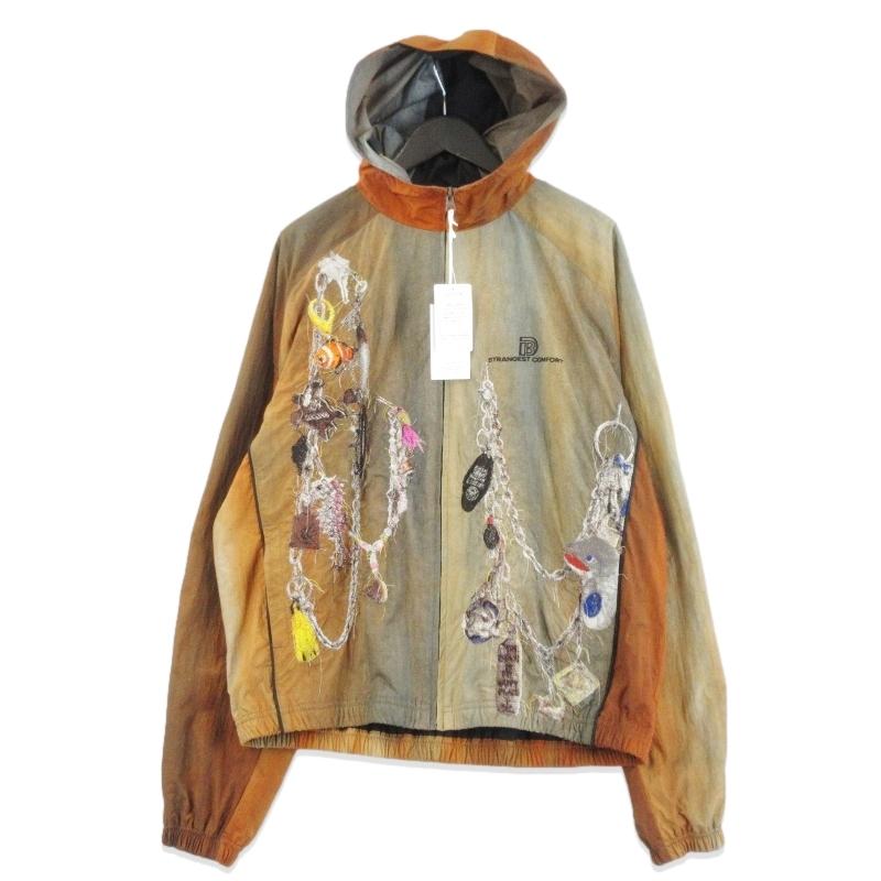 未使用 doublet ダブレット EMBROIDERY CHAIN TRACK JACKET 26SS22BL252 トラックジャケット 刺繍 ムラ染め BROWN M  70017588 未使用 doublet ダブレット EMBROIDERY CHAIN TRACK JACKET