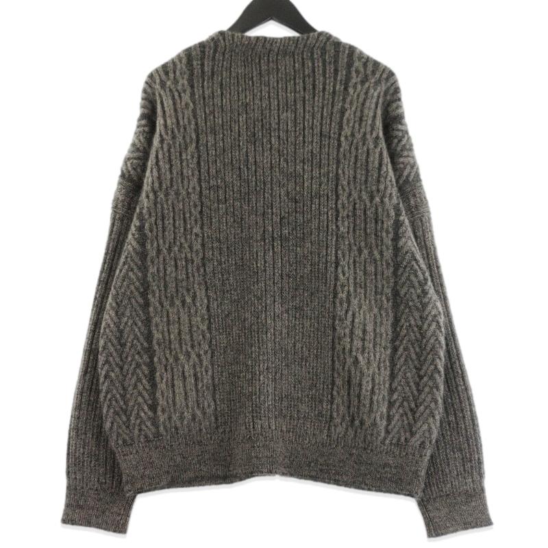 未使用 YASHIKI ヤシキ Sekkei Mohair Cardigan YSK-25AW-KN10 雪景 モヘヤカーディガン  ブラウン 2  70017626 未使用 YASHIKI ヤシキ Sekkei Mohair Cardigan YSK-25AW-KN10 雪景