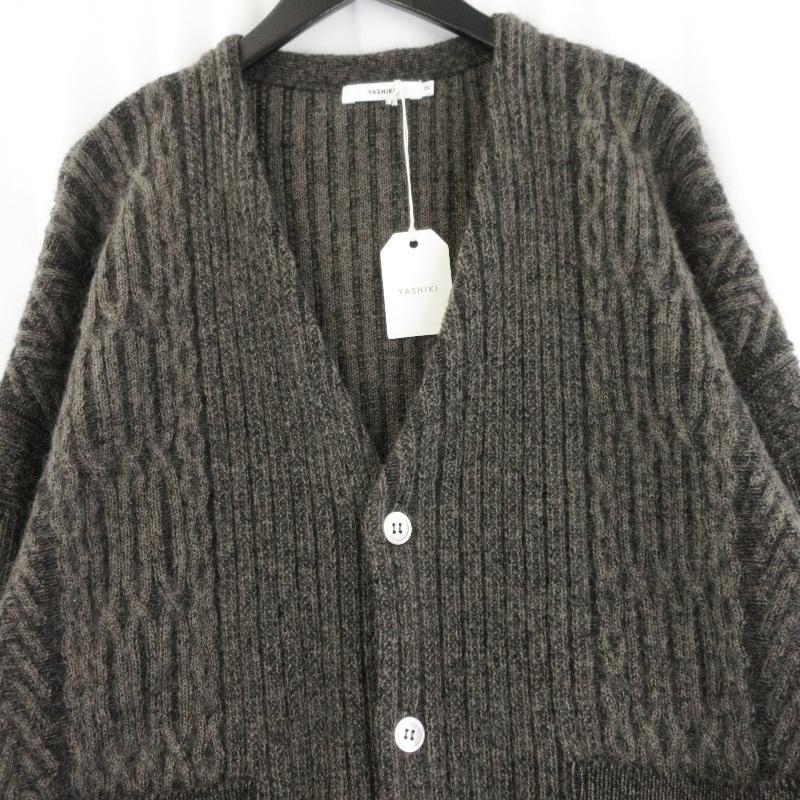 未使用 YASHIKI ヤシキ Sekkei Mohair Cardigan YSK-25AW-KN10 雪景