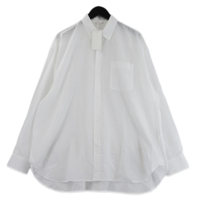 未使用 Blanc YM ブランワイエム Superior Cotton Wide Shirts BL-26S