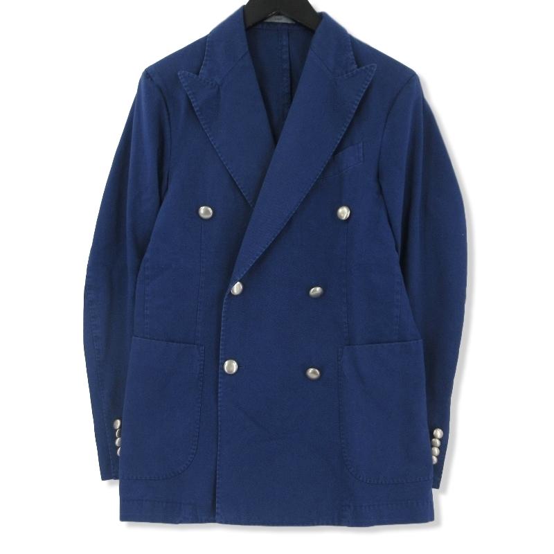 BOGLIOLI ネイビー ダブルブレストジャケット BOGLIOLI - 【K-JACKET】 ケージャケット ウール 製品染め 6
