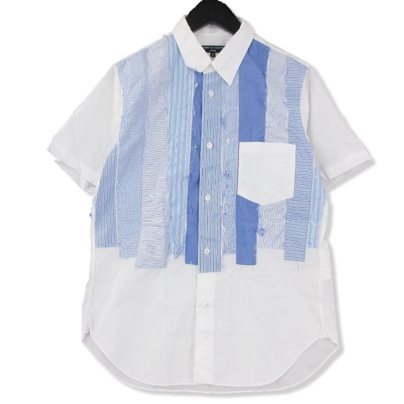 COMME des GARCONS SHIRT コムデギャルソン 半袖シャツ パッチワーク