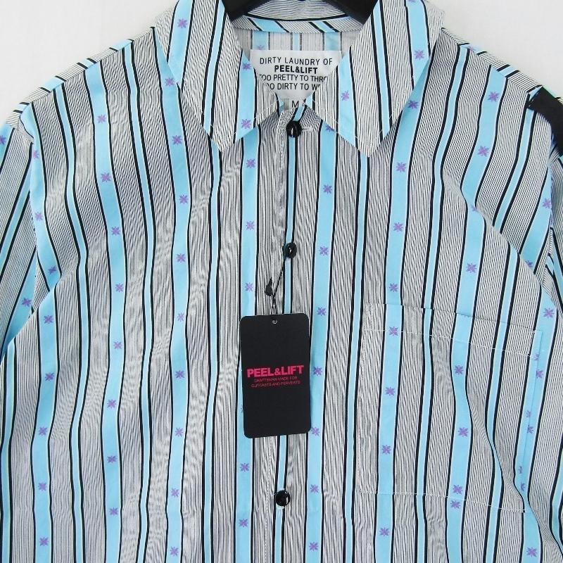 未使用 PEEL&LIFT ピールアンドリフト 長袖シャツ flat collar L