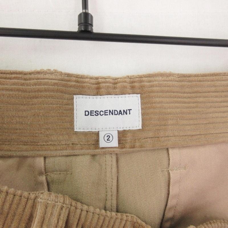 良品 DESCENDANT ディセンダント ノータック トラウザーズ 202BRDS  