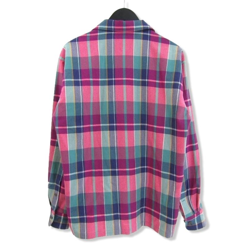 B*j様 未使用 BROWN by 2-tacs M ウールシャツ マドラスチェ BROWN by