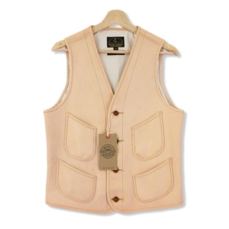 良品 HIGH LARGE LEATHERS ハイラージレザーズ レザーベスト フライ 
