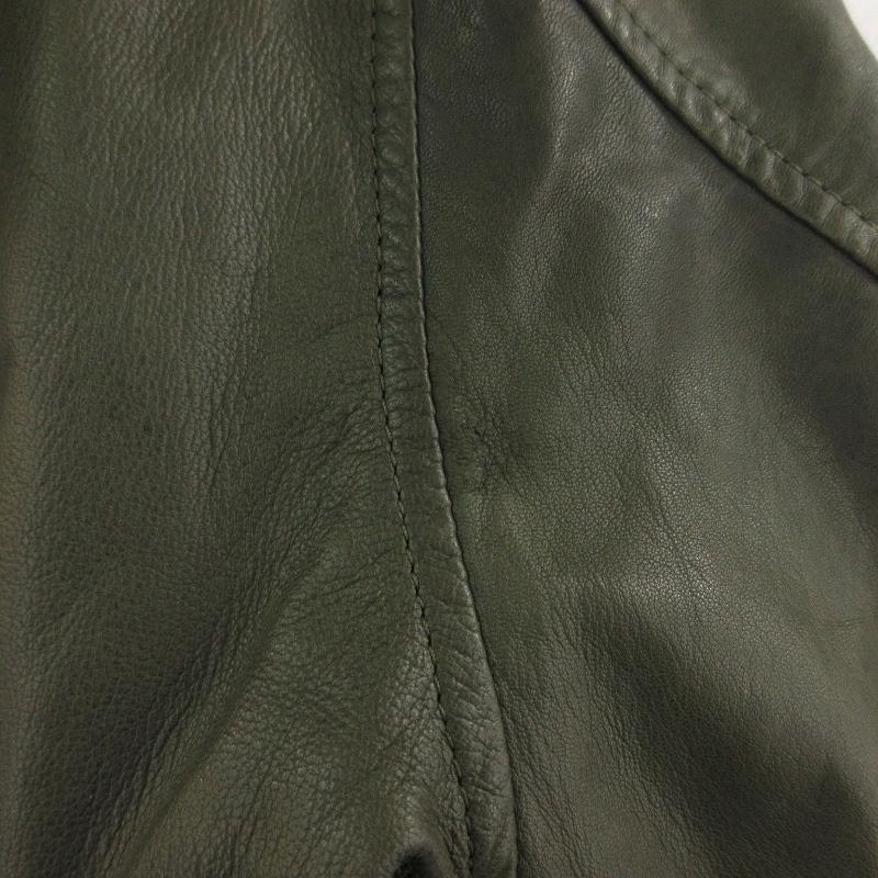 DIESEL ディーゼル レザージャケット ジップアップパーカー シープ 