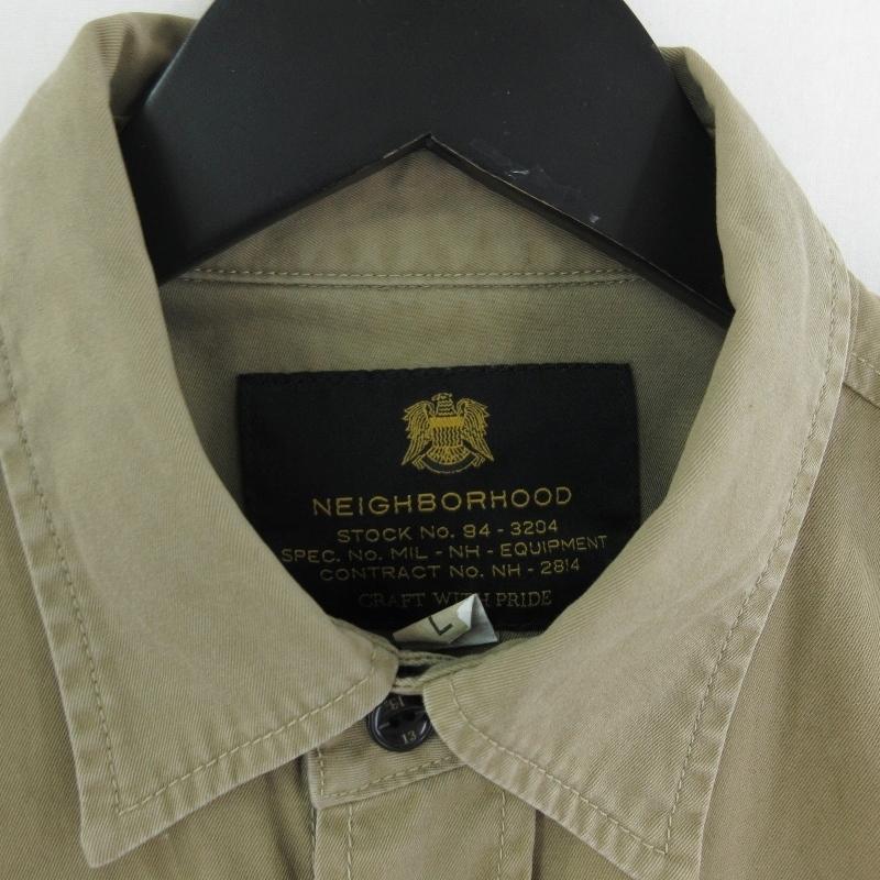 NEIGHBORHOOD ネイバーフッド 長袖ミリタリーシャツ ワッペン ロール  