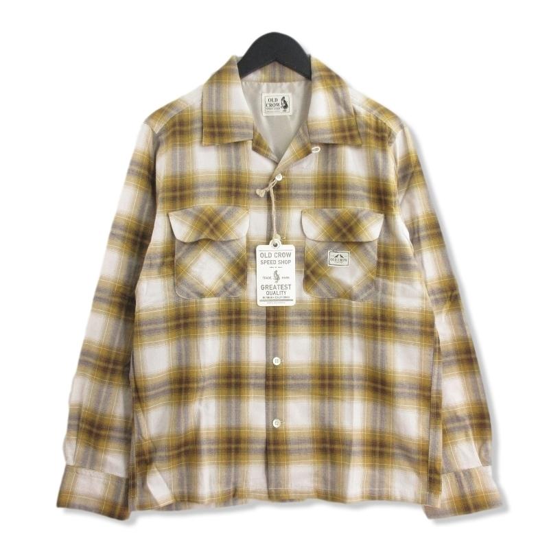 新品！未使用！OLD CROWオールドクロー L/S Shirts 未使用 OLD CROW オールドクロウ Rodder Check L/S Shirts OC-20