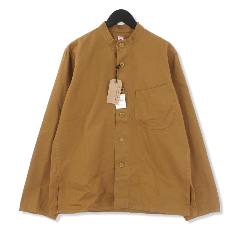 未使用 TIN HOUSE OLD TOWN オールドタウン UTILITY JACKET ノーカラー TIN HOUSE ワークジャケット