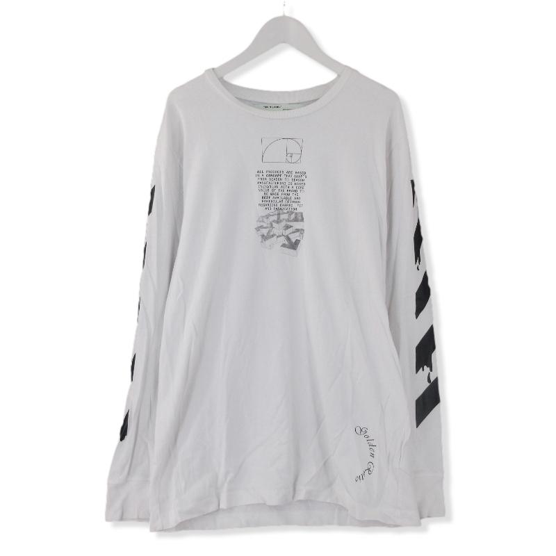 off white OFF-WHITE オフホワイト 長袖Tシャツ DRIPPING ARROWS