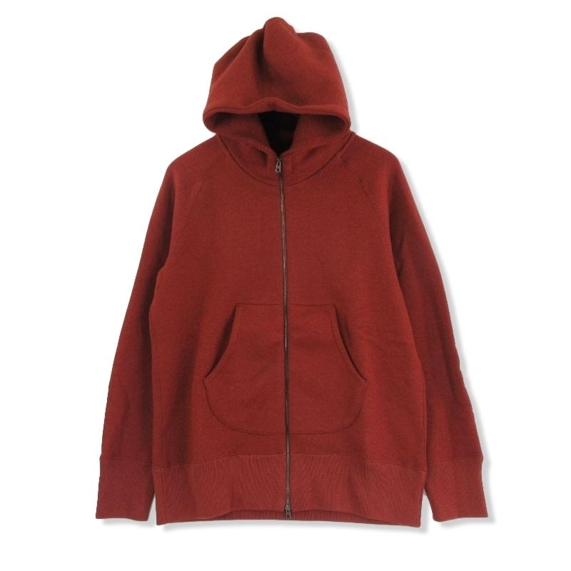 CURLY & Co カーリー ジップパーカー 裏起毛 レッド 赤 2 メンズ 中古 
