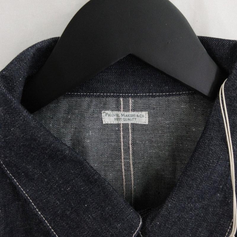 PHIGVEL 未使用 フィグベル DENIM CHORE JACKET INDIGO RIGID PM PHIGVEL 未使用 フィグベル DENIM CHORE JACKET INDIGO RIGID PM
