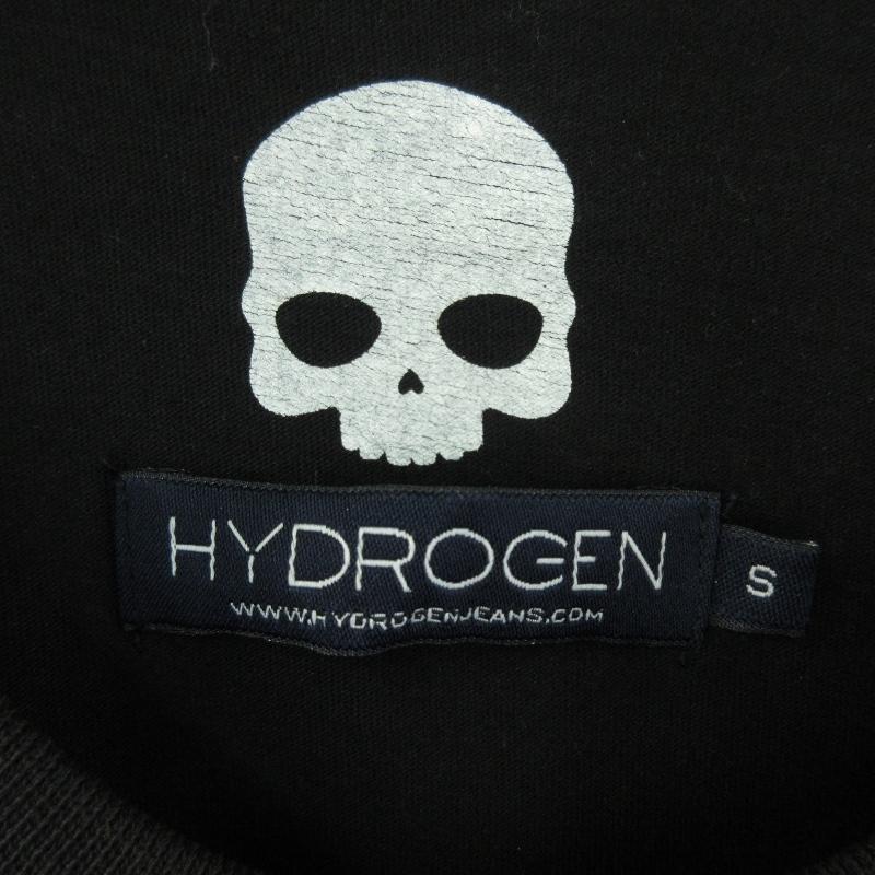 デッドストック　美品　HYDROGEN スカルプリント 長袖Tシャツ　Ｌ HYDROGEN ハイドロゲン スカルプリント 長袖カットソー 白 ロンT