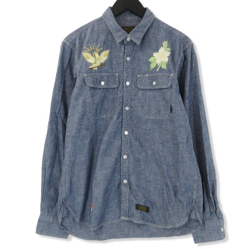 NEIGHBORHOOD ネイバーフッド 長袖シャツ 121AQNH-SHM01 刺繍 コットン  