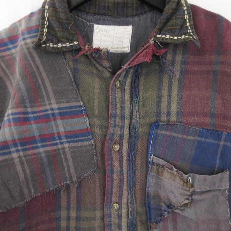 Porter Classic ポータークラシック 半袖シャツ リメイクシャツ 