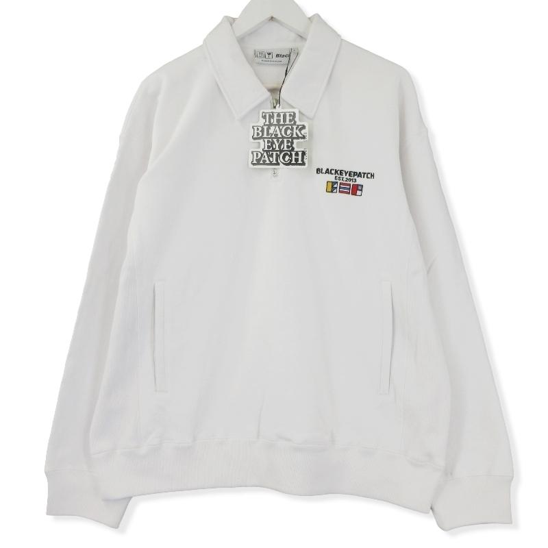 未使用 BLACK EYE PATCH ブラックアイパッチ NAUTICAL HALF ZIP 未使用 BLACK EYE PATCH ブラックアイパッチ NAUTICAL HALF ZIP