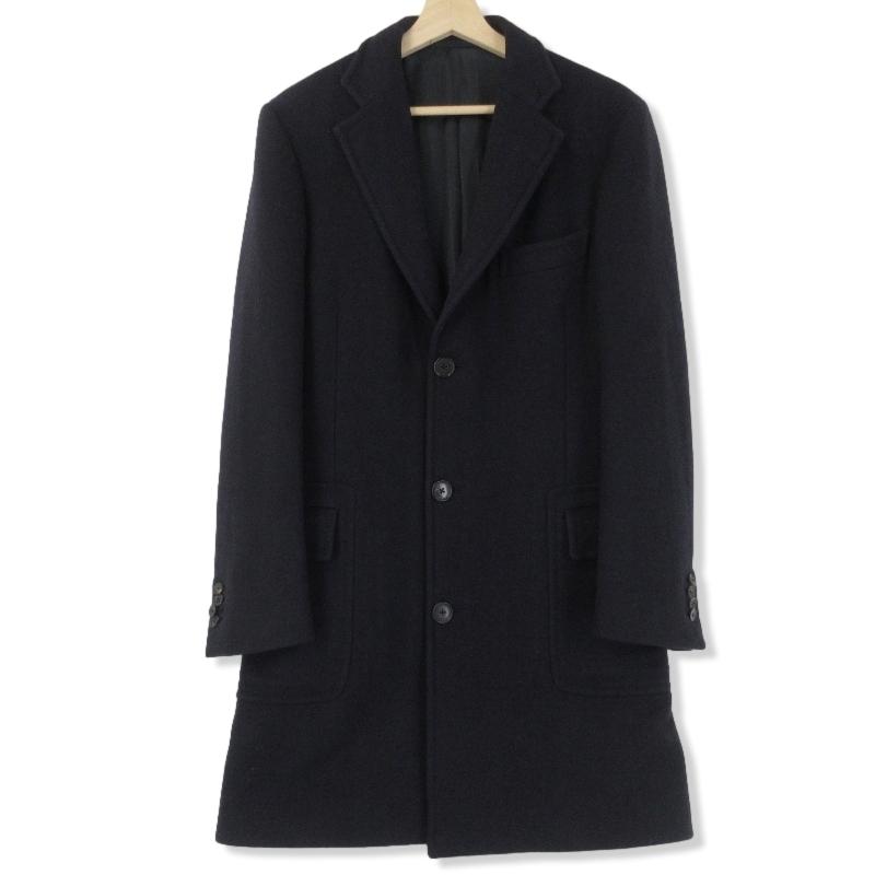 美品】ベルベスト/ポロコート/ネイビー/44【イタリア製】