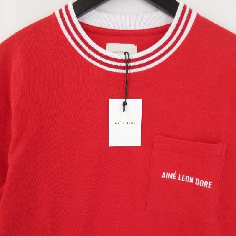 未使用 Aime Leon Dore エメレオンドレ L/S TEE 長袖Tシャツ ポケット 