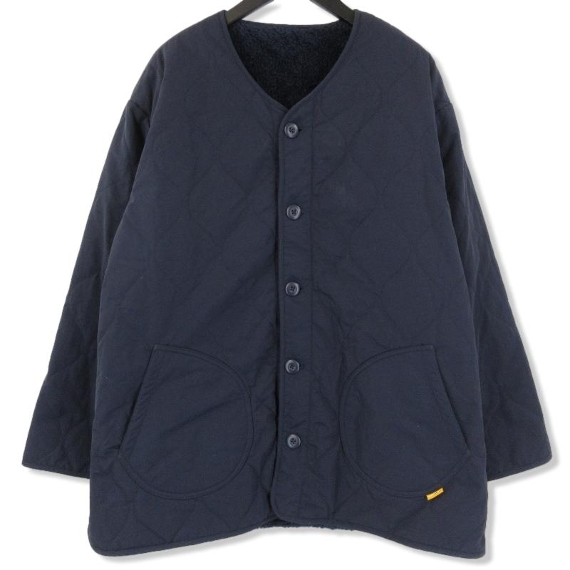 GRIP SWANY グリップスワニー QUILT CAMP GOWN リバーシブル GSJ57 中綿 GO OUT Online ネイビー