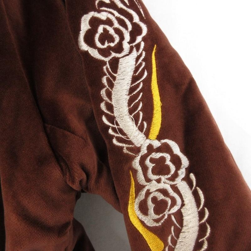 MIDWEST ミッドウエスト　シルクスカジャン　虎刺繍　ボルドー MIDWEST ミッドウエスト シルクスカジャン 虎刺繍 ボルドー