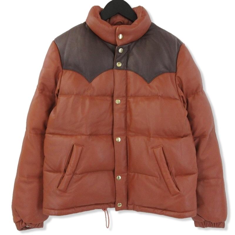 FREEDOM フリーダム レザーダウンジャケット ラムスキン ウエスタン  