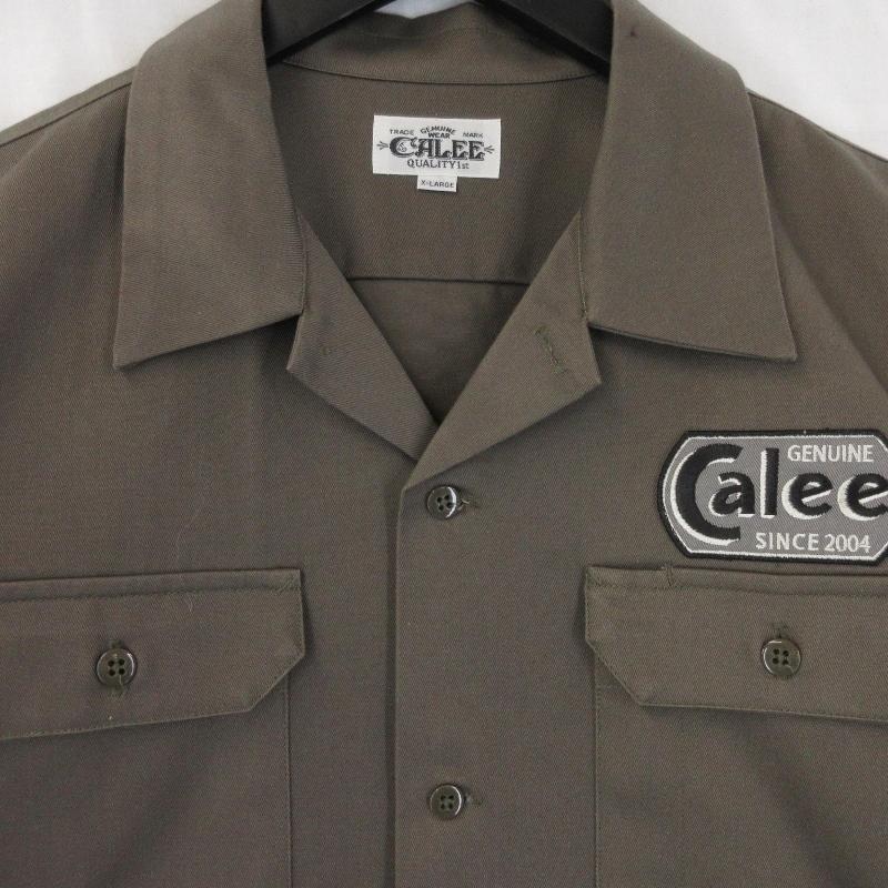 CALEE キャリー 長袖ワークシャツ CL-20AW076 COTTON TWILL L/S WAPPEN 