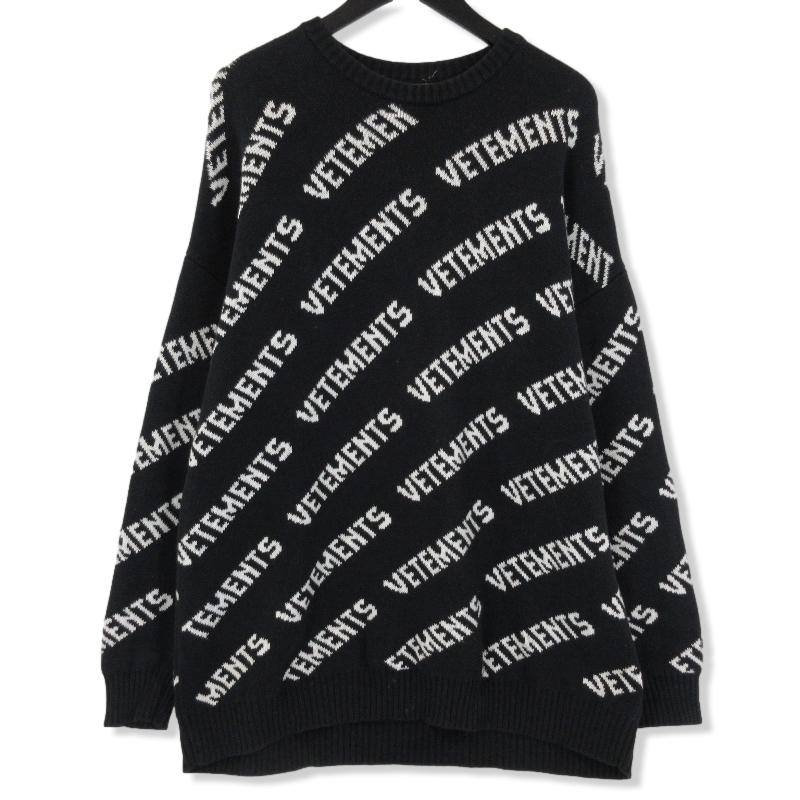 VETEMENTS ヴェトモン クルーネックニット UAH21KN047 オーバーサイズ  